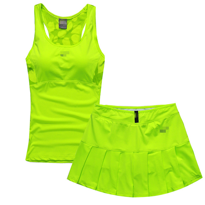 2015 ο    ª ĿƮ ġ  Ʈ ״Ͻ  巹     ĿƮ/2015 new Woman sports vest short skirt skorts set tennis ball dress badminton set pl